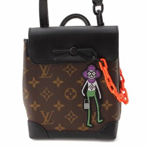 【ルイヴィトン】Louis Vuitton メンズ モノグラム スティーマーXS ミニ ショルダー ハンド バッグ ブラウン【中古】203135