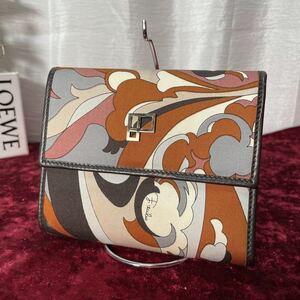 EMILIO PUCCI エミリオプッチ 総柄 折り畳み財布