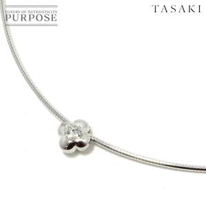 タサキ TASAKI ダイヤ 0.36ct ネックレス 42cm Pt プラチナ K18 WG ホワイトゴールド 750 Necklace 90217320