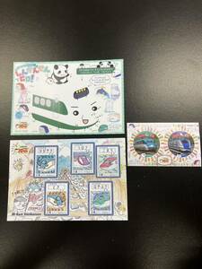 新品未使用　新幹線　JR東日本　TESSEI 70周年　シール　ポストカード2枚