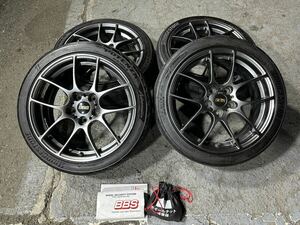 BBS RF 17インチ 7j RF523 5H 5穴 PCD 112 +45 ダイヤモンドブラック 4本 セット BBS ラグボルト BS アドレナリン タイヤ おまけ