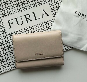 【新品】 FURLA BABYLON 三つ折り財布　ベージュ