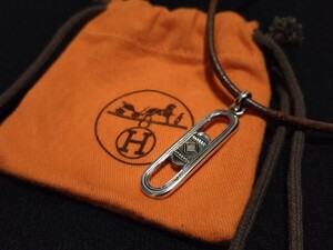 【HERMES】破格即決/Tuareg/希少エルメスSILVER925製手彫りトゥアレグネックレス