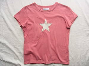 アニエスベー　星プリント　Tシャツ　サイズ T1 日本製　ピンク