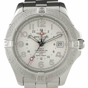 ブライトリング BREITLING コルト GMT A32350 腕時計 SS 自動巻き シルバー メンズ 【中古】