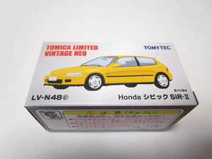 トミカリミテッドヴィンテージ NEO　LV-N48c Honda シビック SiR-II　(黄)