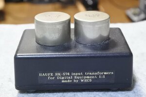ドイツ国　Haufe　RK-576　ステレオ仕様　入力トランス　IPT　1：1　デジタル機器音質改善用