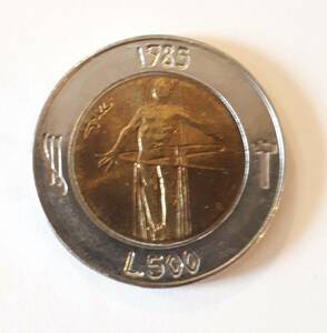 サンマリノ 1985年 500リラ 硬貨