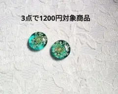 レースフラワー押し花　レジンアクセサリーピアス　イヤリング