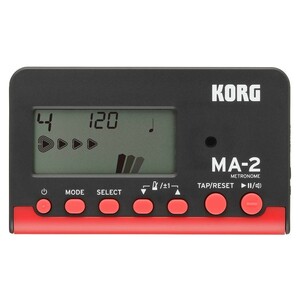 KORG 電子メトロノーム MA-2 赤黒 ベストセラーのカードタイプメトロノーム MA-2-BKRD 買いだおれ