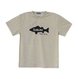 サンライン SUW-15203DT Mサイズ DRY Tシャツ サンドベージュ(シーバス) 小売価格 3500円