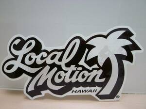 NEW♪ハワイ ローカルモーション LOCAL MOTION ステッカー（大）／ホワイト