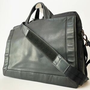 【極美品】ランバン LANVIN トートバック ビジネスバッグ 本革 レザー ブラック 黒 A4可 ビジネスバッグ メンズ 仕事 鞄 ブリーフケース