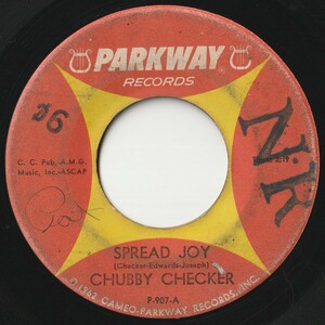 Chubby Checker Spread Joy / Hey, Bobba Needle Parkway US P-907 201145 R&B R&R レコード 7インチ 45