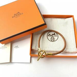 新品 エルメス HERMES グレナンブレスレット T2 ゴールド GD金具