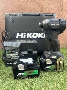 HIKOKI日立工機 コードレスインパクトドライバWH 36DCバッテリー2個・ケース・充電器セット　動作確認済み　美品