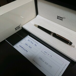 【未使用】モンブラン ボールペン 164 マイスターシュテュック MONTBLANC mont blanc マイスターシュテック ブラック×プラチナ