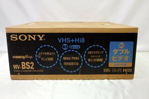 ■ジャンク品■※カビあり　SONY　ビデオカセットレコーダー　WV-BS2　VHS+Hi8　Gコード付（11624040505381WY）