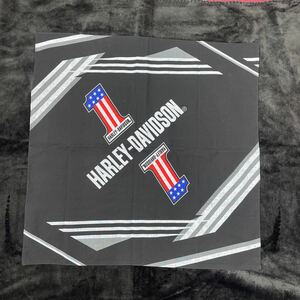 【美品】HARLEY-DAVIDSON バンダナ ハーレーダビットソン ハンカチ アメリカン バイク アメカジ