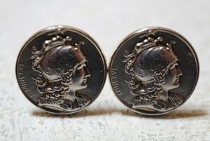 1049 造幣局 泉友会製 シルバー カフス ヴィンテージ アクセサリー SILVER刻印 アンティーク メンズ スーツ 冠婚葬祭 装飾品