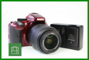 【同梱歓迎】実用■到着後即使える■Nikon D5200 + Nikon AF-S 18-55mmバッテリー・チャージャー・8GB SDカード付き■■AE205