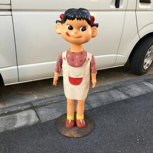 FUJIYA 不二家 ペコちゃん 店頭 ディスプレイ用 高さ109cm 首振り人形 オブジェ 昭和レトロ　コレクション　置物