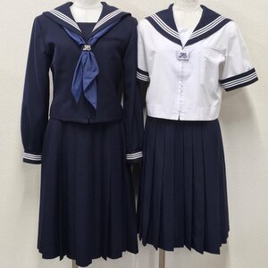 A362/L(中古)埼玉方面 女子制服5点 /155A/160A/W66/セーラー/ジャンパースカート/スカート/スカーフ/冬服/夏服/学生服/卒業生品