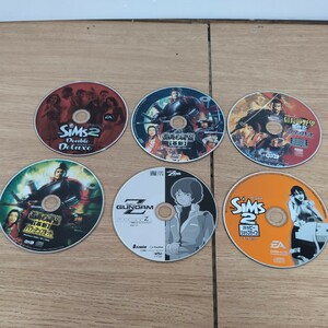 ★1円スタート PCゲーム PCソフト ディスクのみ 6枚セット ザ・シムズ 信長の野望 ガンダムZ DVD