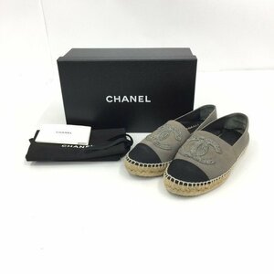 CHANEL シャネル ココマーク エスパドリーユ ZG34546 シューズ 箱付【CDAR5021】