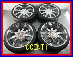 ■中古タイヤホイール■　DCENTI 22インチ 9.5J +13 5H マルチ 114.3 120 DURATURN STX 265/35R22 102V XL 大径 深リム 激安 送料無料 J111