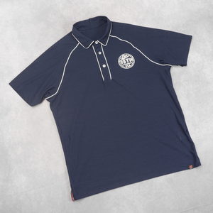 new balance golf 半袖ポロシャツ size:6(c98~104,t176~184) ネイビー ポリエステル ニューバランスゴルフ メンズ 管理426