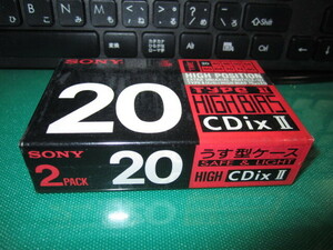 セットテープ SONY CDix Ⅱ 20分 2本セット 未使用