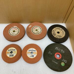 YK2985 砥石　 6点まとめ　Grinding wheel／SANKO／テイケン／NRS 現状品　0511