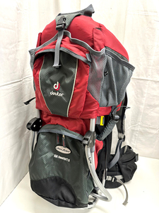 deuter ドイター Kid Comfort II キッドコンフォート2 ベビーキャリア レッド グレー 背負子 リュック アウトドア 登山 [N28082301]