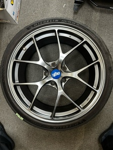 BBS　RI-D　MYBBS 8.5J+48　19インチ　DB　ブルーエンブレム　112　ハブ径57　