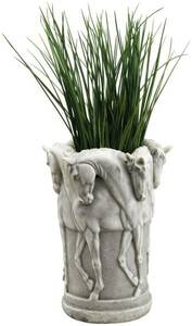 馬の立体彫刻の花瓶 インテリア装飾品飾り小物オブジェホームアクセント西洋彫刻洋風オブジェ雑貨飾り装飾彫刻装飾ホームデコレーション