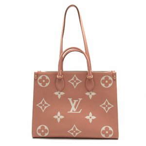 LOUIS VUITTON ルイ・ヴィトン トートバッグ オンザゴーMM ピンク系 モノグラム・アンプラント 中古 ユニセックス