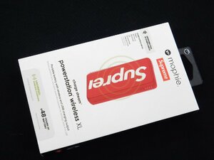 19ss【未使用】Supreme mophie powerstation wireless XL Red モバイルバッテリー Qi ワイヤレス パワーステーション 赤 レッド モーフィー