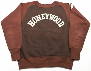 JOE McCOY (ジョーマッコイ) BALL PARK - SWEAT SHIRTS / HONEY WOOD フリーダム スウェットシャツ 美品 size 38 / リアルマッコイズ