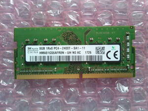 HPノートパソコン純正メモリ SKhynix DDR4 PC4-2400T-SA1-11 8GB x 1枚