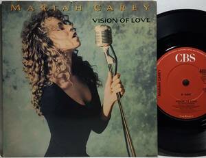 【英7】 MARIAH CAREY マライア・キャリー / VISION OF LOVE / SENT FROM UP ABOVE / 1990 UK盤 7インチレコード EP 45 試聴済
