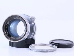 超希少 ニコン Nikkor H C 5cm F/2 沈胴式 シリアル 806 ライカL39レンズ