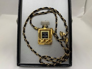  ☆1円スタート☆ CHANEL シャネル COCO 香水ボトル ネックレス ◆24675