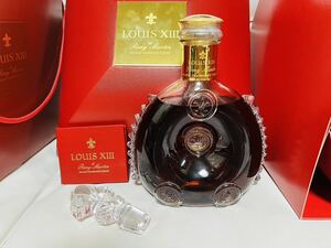 訳有り！REMY MARTIN レミーマルタンルイ13世 バカラ クリスタルボトル　替栓・冊子・シェル型化粧箱・外箱付き！ブランデー　古酒