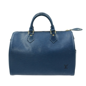 ルイヴィトン LOUIS VUITTON ハンドバッグ M43005 スピーディ30 レザー（LVロゴの刻印入り） トレドブルー VI0964 バッグ エピ