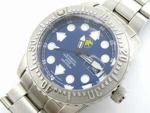 1円◆稼働◆ ハンティングワールド HW-003 プロフェッショナル ネイビー 自動巻き メンズ 腕時計 M41003