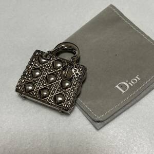 1円スタート Christian Dior ディオール クリスチャンディオール チャーム　カナージュ レディディオール ミラー 鏡 ピルケース 貴重