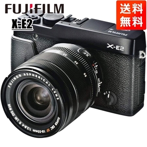 富士フイルム FUJIFILM X-E2 18-55mm レンズキット ブラック ミラーレス一眼 カメラ 中古