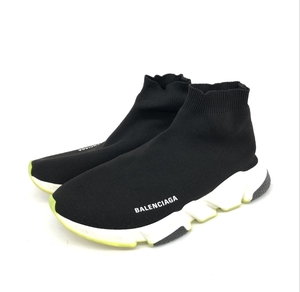 良好◆BALENCIAGA バレンシアガ スニーカー スピードトレーナー 28.5◆ ブラック メンズ 靴 シューズ sneakers