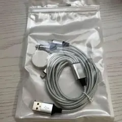 4in1 USB充電 Apple Watch+Lightningケーブル3本